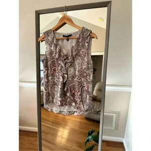 White House‎ Black Market Shimmery Blouse Size 2